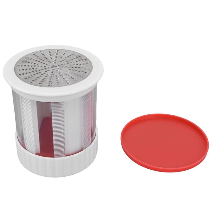 Kaasrasp Keuken Thuis Draagbaar Plastic Roestvrij Staal Fruit Groenten Boter Rasp gray