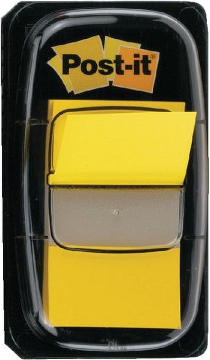 Indextabs post-it 680 25.4x43.2mm geel | 12 stuks