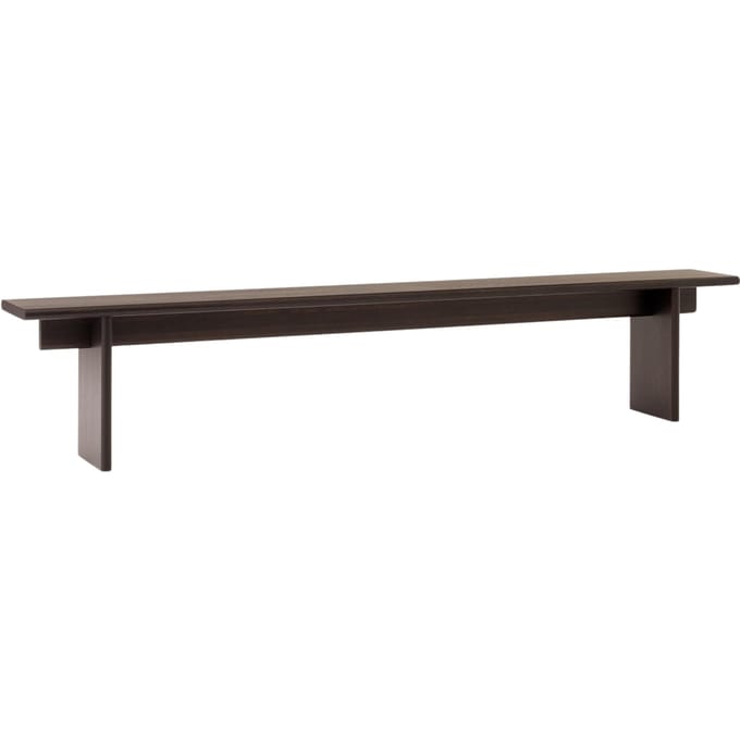 &Tradition Ita zitbank OS5 & OS6 - dark stained oak - 230 cm