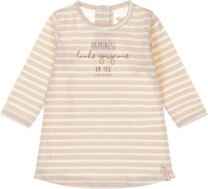 Dirkje-Baby Meisjes Jurk Ls-Off White
