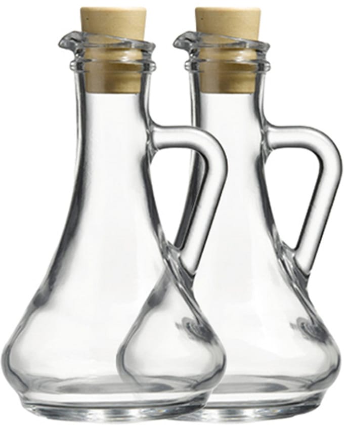 Paşabahçe Olivia Olie- en azijnfles - 2 stuks - 260 ml - 29 cm