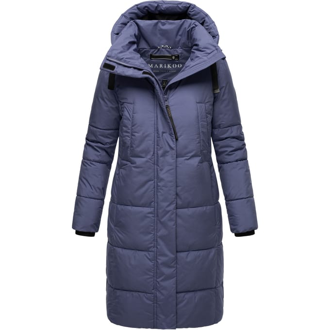 Marikoo dames winterjas Laryaa – lang, warm & met afneembare capuchon