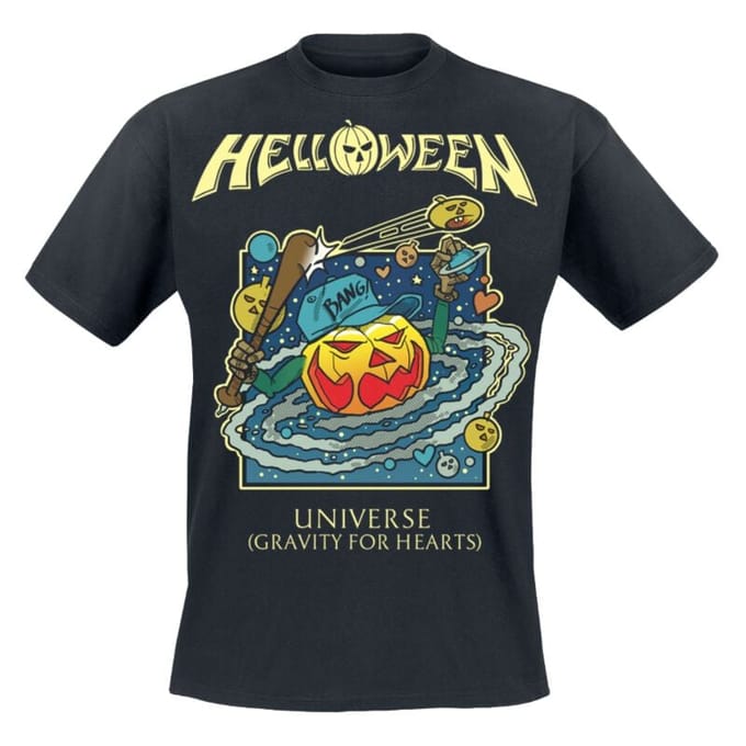 Helloween T-shirt - Universe - S tot 4XL - voor Mannen - zwart