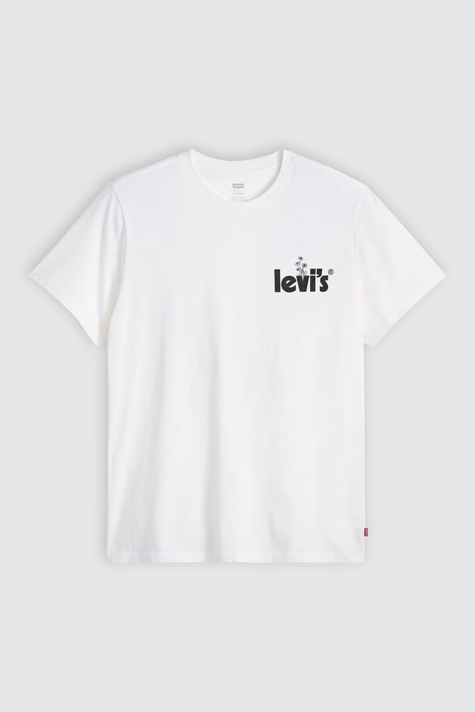 Levi's Ss Relaxed Fit Tee Poster White Taglia: XXL | Magliette basic Outlet | Uomo | Bianco