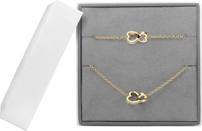 Bering - 447-659-Silver - Sieradenset - Dames - Heart - 45 cm