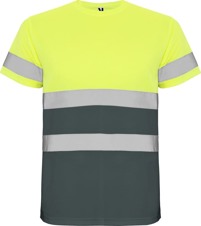Technisch hoog zichtbaar / High Visability T-shirt met korte mouwen Geel / Groen maat S
