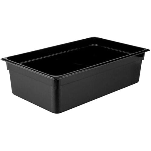 GGM Gastro (6 Stück) Polycarbonat-Behälter GN 1/1 - Schwarz - Höhe: 150mm Zwart