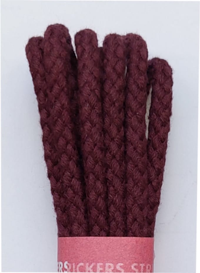 Strickers Veter - Bordeaux - Rond - Koord Veters - Lengte 120 cm - Dikte 4 mm - Schoenveter