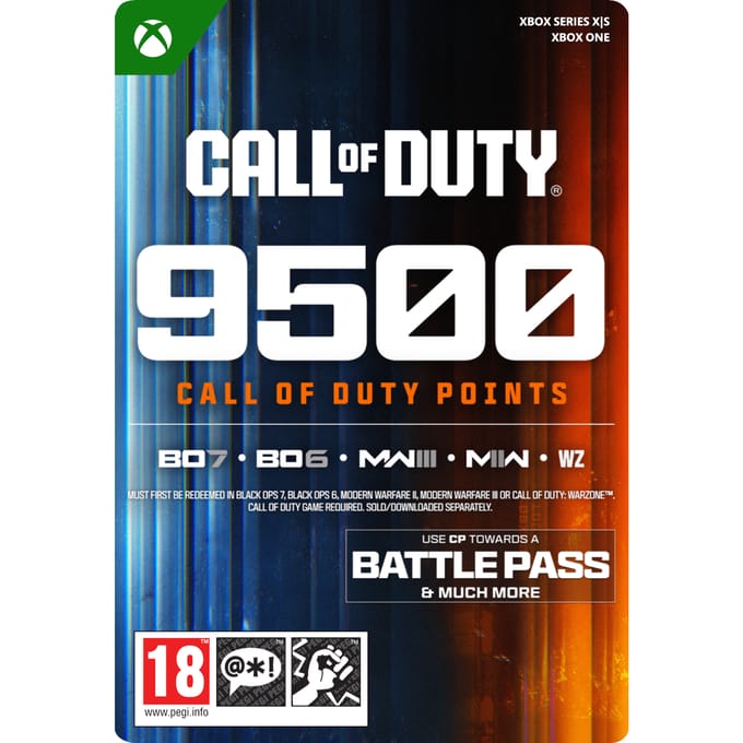 9500 CALL OF DUTY POINTS