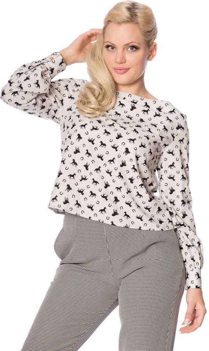 Dancing Days - WILD HORSES Blouse - S - Wit