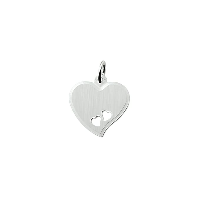 graveerhartje gediamanteerd zilver gerhodineerd 1321698