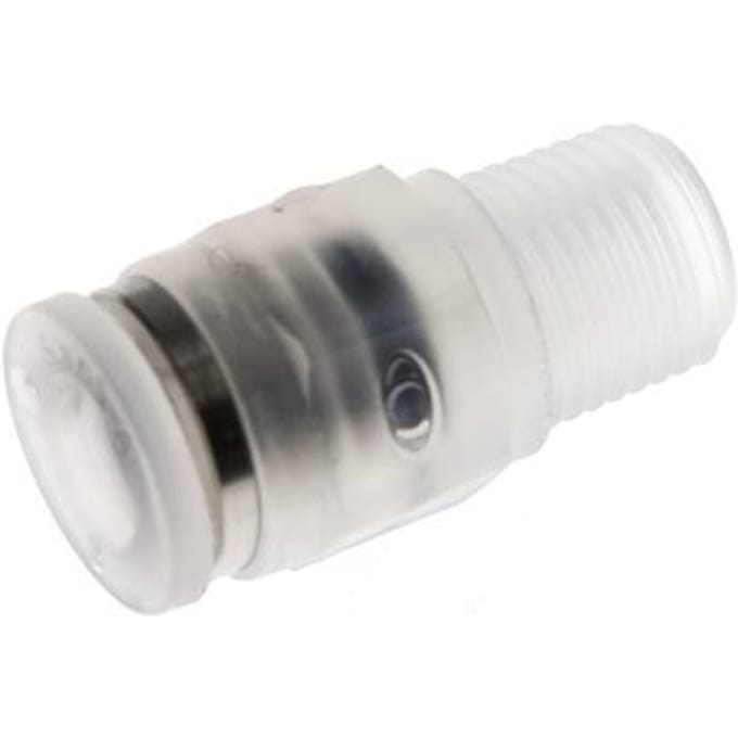 6mm x R1/8'' PA Insteekfitting Buitendraad EPDM/PTFE