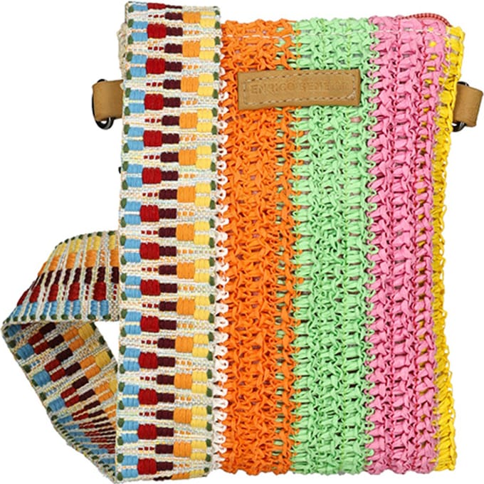 Enrico Benetti Rieten Telefoontasje Multicolor 1