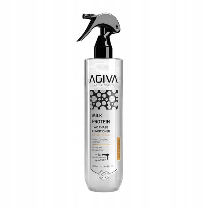 Agiva - après-shampoing bi-phase pour cheveux aux protéines de lait 400 ml