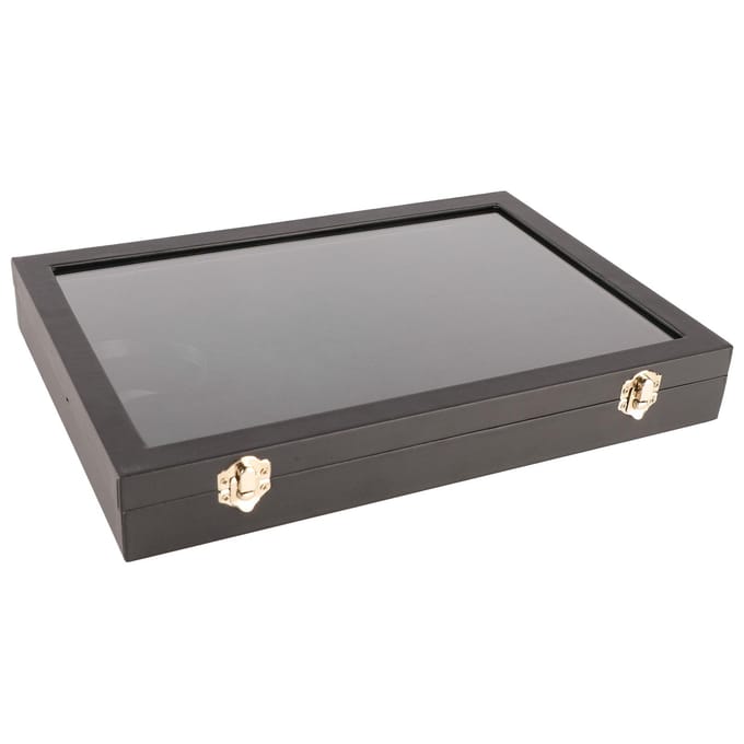 Ring Display Case Organizer met Transparant Deksel 100 Sleuven Sieraden Knopjes Oorbellen Dienblad Houder gray