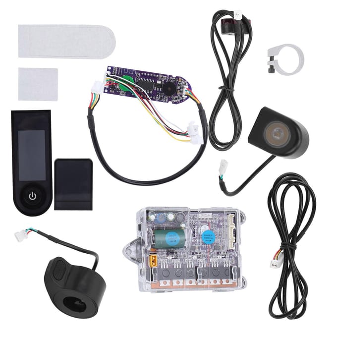 Elektrische Scooter Controller Board Kit Skateboard Digitaal Display Moederbord Achterlicht voor XIAOMI wit