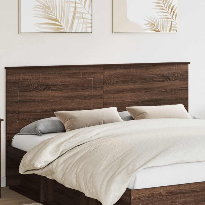 vidaXL - Hoofdbord - Bruine - eik - 100 - cm - Geconstrueerd - hout