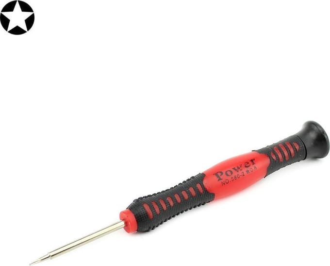 Let op type!! JIAFA JF-607-0.8 Pentalobe 0.8 Screwdriver for iPhone Charging Port Screws(Red)