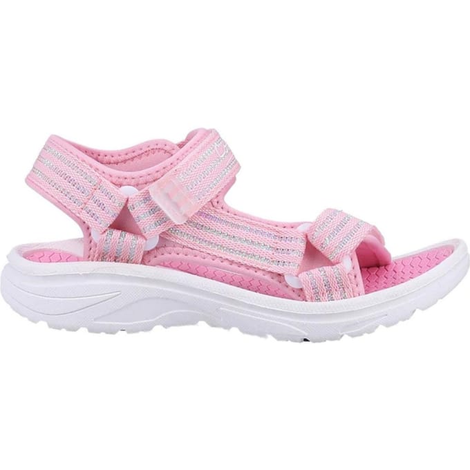 Cotswold Kinderen/Kinderen Bodiam Gerecycleerde Sandalen (Roze/Wit)