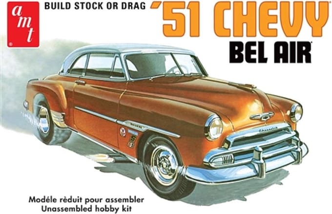 AMT Modelbouwpakket Militaire voertuigen - 862 Chevy Bel Air 1951 Car Plastic - 1:25 - Modelbouw