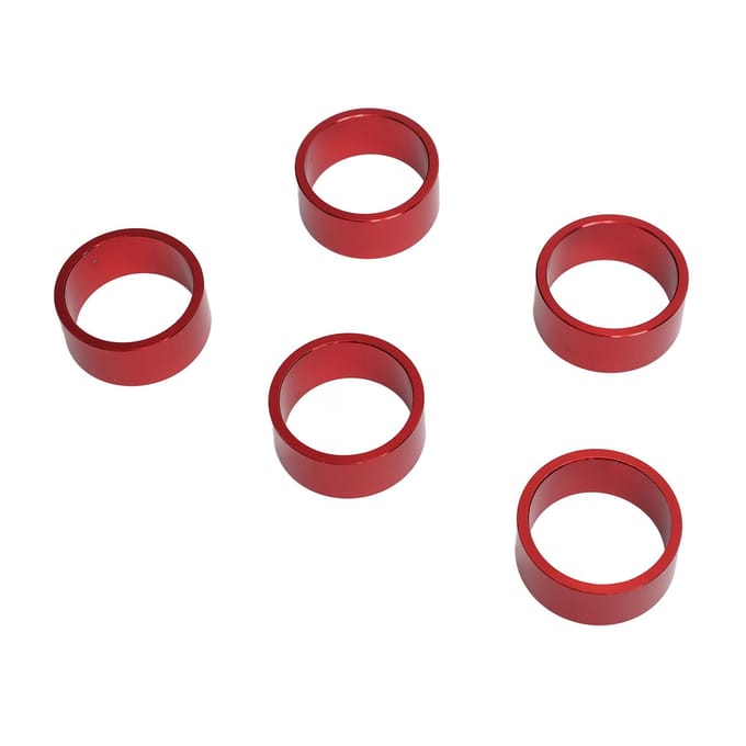 5pcs Bicycle Headset Spacer Bike Handlebar Stem Spacers Threadless Aluminum Alloy Headset Stem