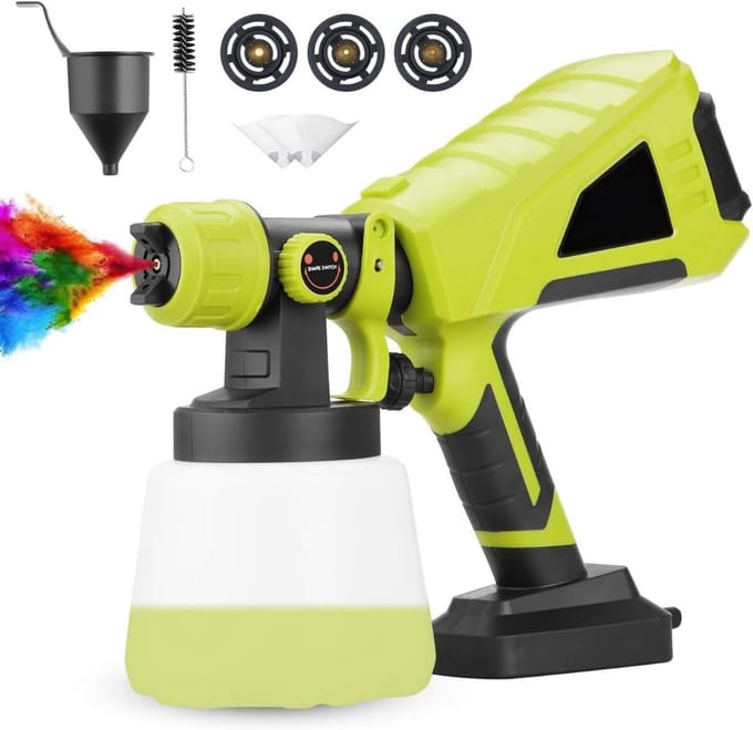 CRLYN® Verfpistool - Verfspuiten Electrisch - Verfspuitpistool - Verf Sproeier - Groen