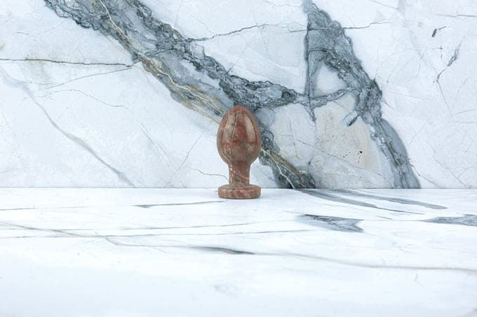Kristall Buttplug Eva - Roter Jaspis
