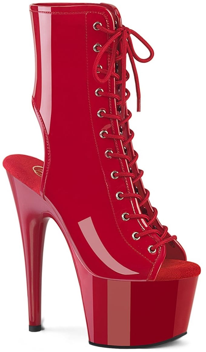 Pleaser - ADORE-1016 Plateau Laarzen - US 5 - 35 Shoes - Rood
