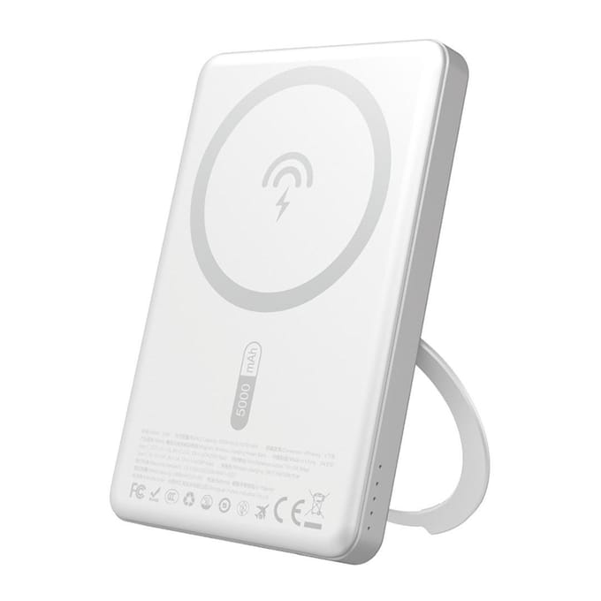 Dudao K28S 20W PD 5000mAh Powerbank with MagSafe and Stand - Silver - 5000 mAh