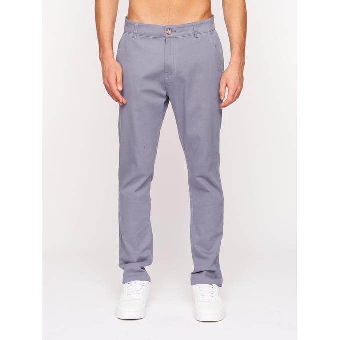 Crosshatch Heren Roysden Chinos (Lichtblauw)