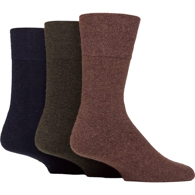 3-Pack Heren Wol Boot Sokken Warme Gevoerde Wandelsokken