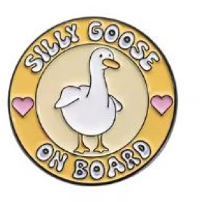 Pin Broche - enamel pin - kledingspeld - Silly goose gans