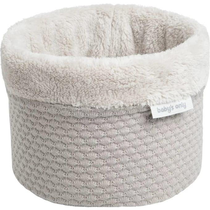 Baby's Only Gebreide commodemandje - Opbergmandje - Commode organizer - Babykamer accessoires Sky - Urban Taupe