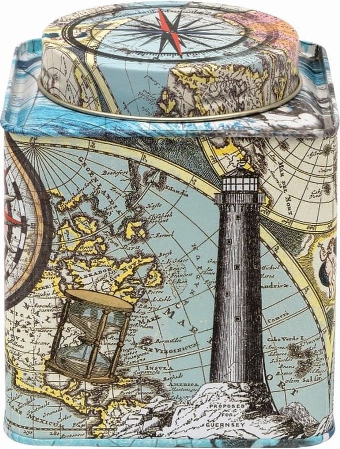 Blik tea Adventure 10,5x10,5x12cm