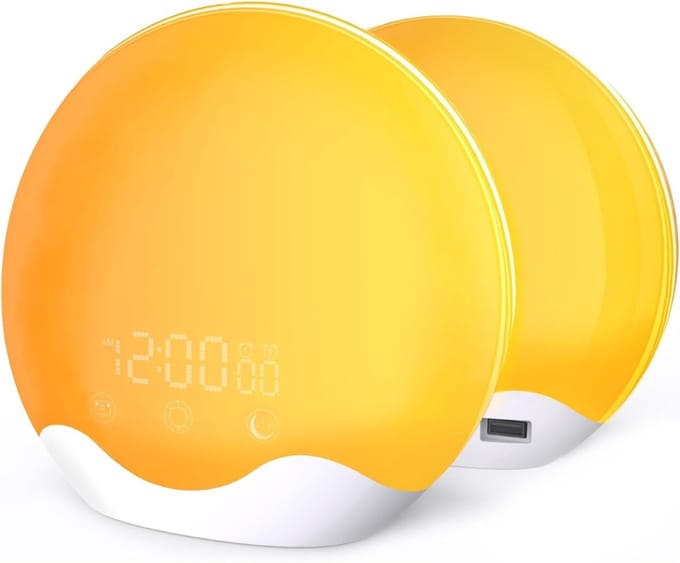 VH Supplies® Wake Up Light - Nachtlamp - Slaaphulp - Wit
