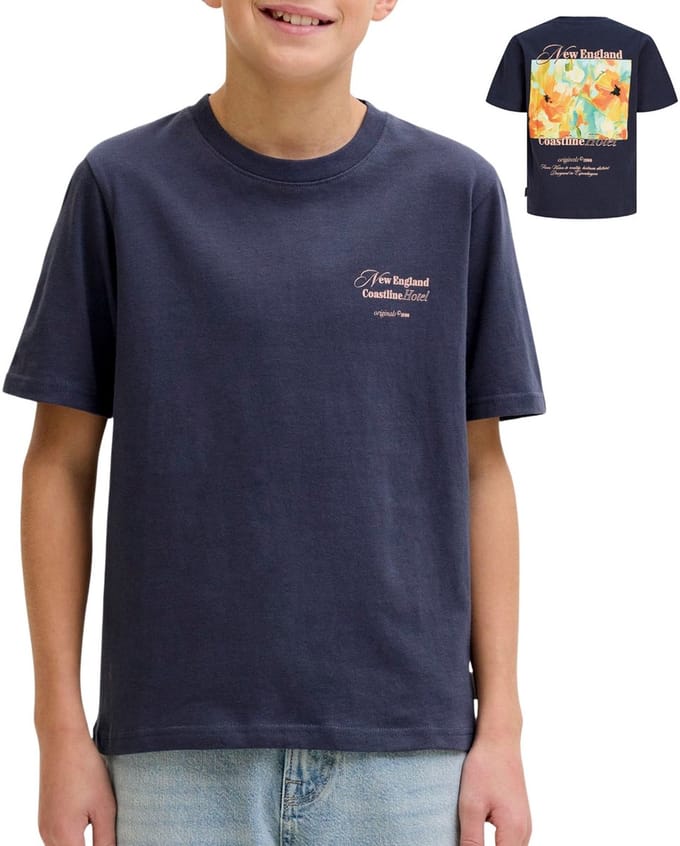 Jack & Jones Montauk Back Graphic Shirt Jongens - Maat 128