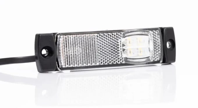 zijmarkeringslamp universeel wit 4x led - contourlamp - zij lamp - breedtelamp