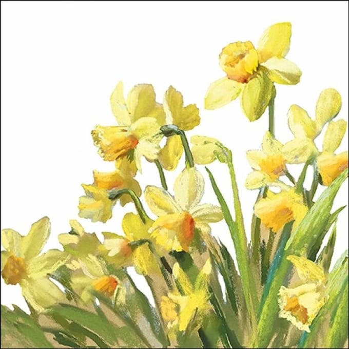Ambiente - Lunch servetten - Golden Daffodils