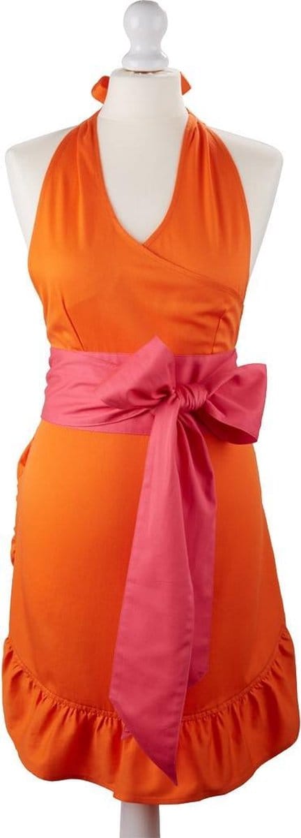 Pinnygirls - Keukenschort - Bake It Til You Make It - Oranje