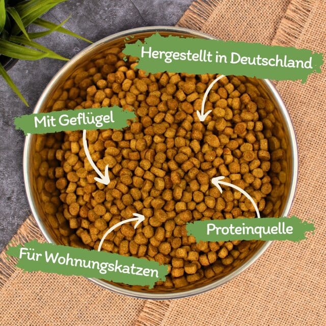 2,5 - 10 kg Lecker.Pet® Balu's Indoor Geflügel Katzenfutter Trockenfutter Vollnahrung