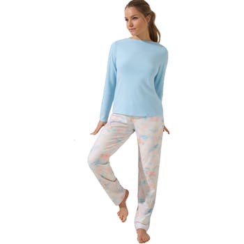 Pyjama-sets Lisca Olena Pyjama broek top lange mouwen