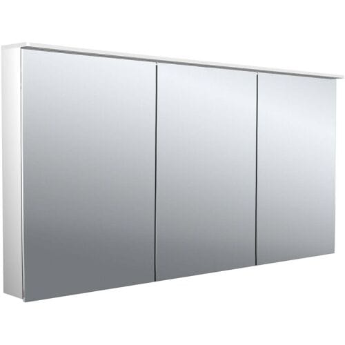 Emco flat 2 design LED light mirror cabinet 140 cm, with light sail, 3 doors 979706406