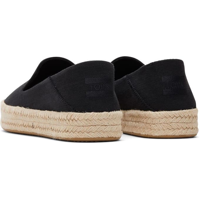 Toms Carolina Espadrilles Dames - Zwart - Maat 38,5