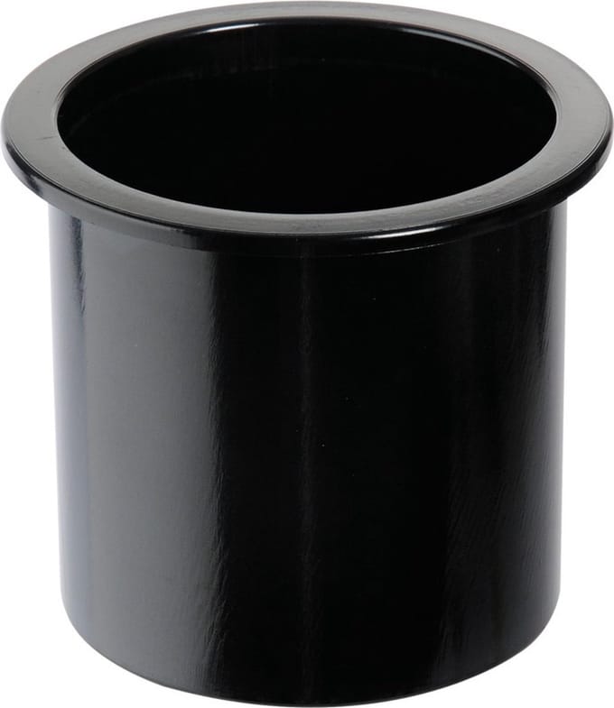Bekerhouder zwart kunststof - Ø86mm