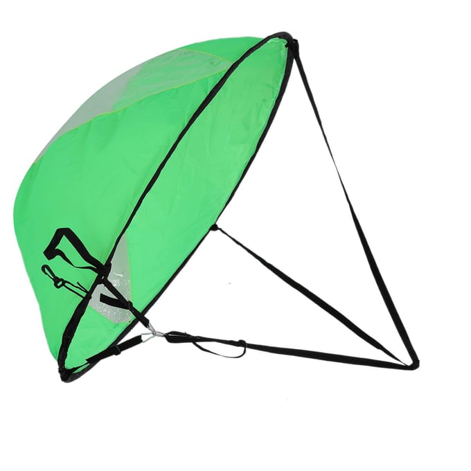 Polyester Taffeta Duurzaam Opvouwbaar Kajak Windzeil Transparant Venster Kano Windzeil Boot Water green
