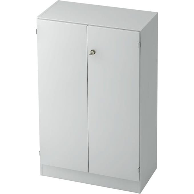 Archiefkast, 3 ordnerhoogten, B 800 x D 420 x H 1270 mm, afsluitbaar, lichtgrijs