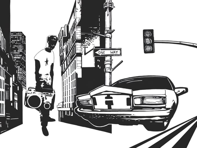 Fotobehang - Urban style.