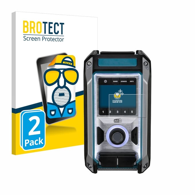 BROTECT - Screenprotector voor Makita DMR115 - Folie Beschermfolie matte 2 Stuks
