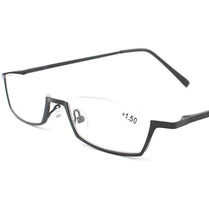 Petites lunettes de lecture à demi-monture pour femmes, charnières à ressort, monture de Prescription, en alliage Oculos 2