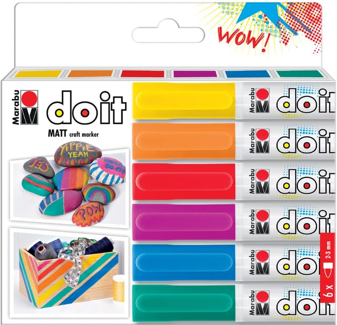 Marabu Acrylmarker DO IT Craftmarker, set van 6